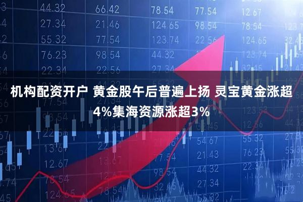机构配资开户 黄金股午后普遍上扬 灵宝黄金涨超4%集海资源涨超3%